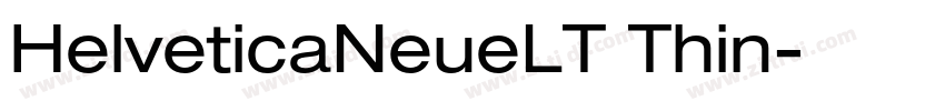 HelveticaNeueLT Thin字体转换